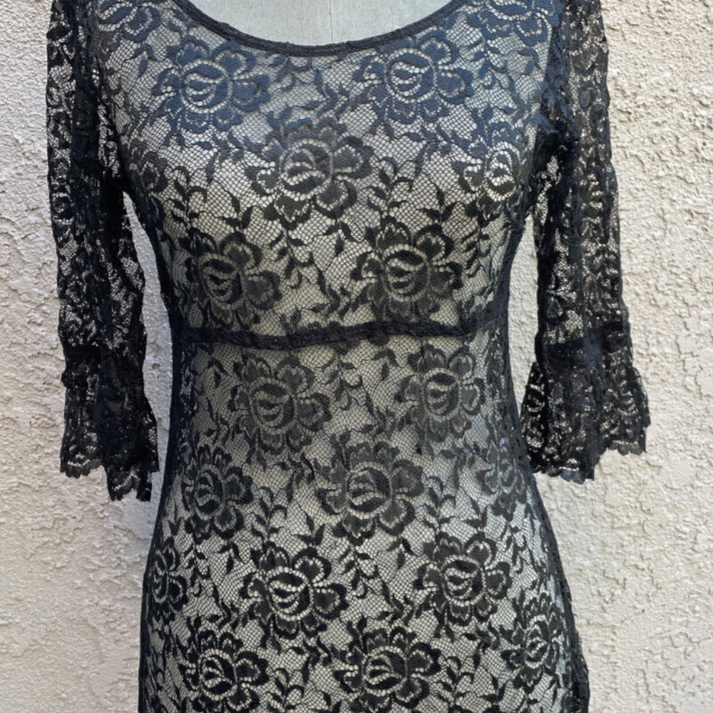 TRIPP NYC BLACK LACE DRESS